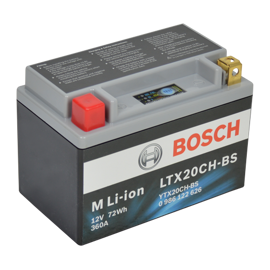 Bosch MC Lithiumbatteri LTX20CH-BS 12volt 6Ah +pol til venstre